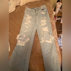 Pacsun ripped mom jeans